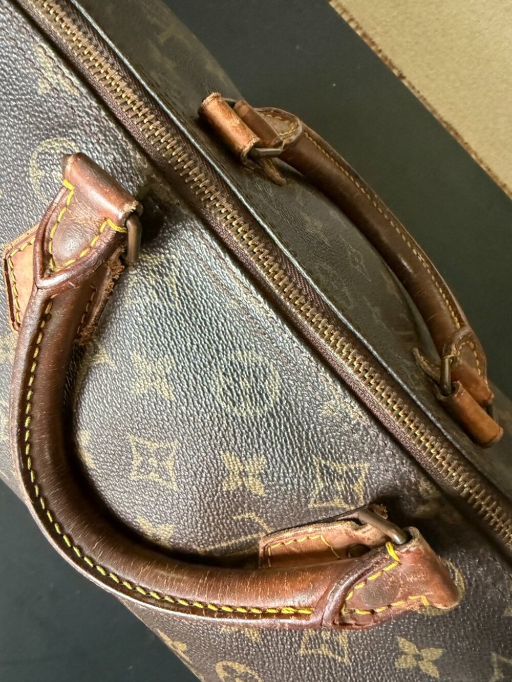 LOUIS VUITTON Speedy 30 Monogram Satchel Duffel Bag Vintage, free COA & twillies - Picture 11 of 16